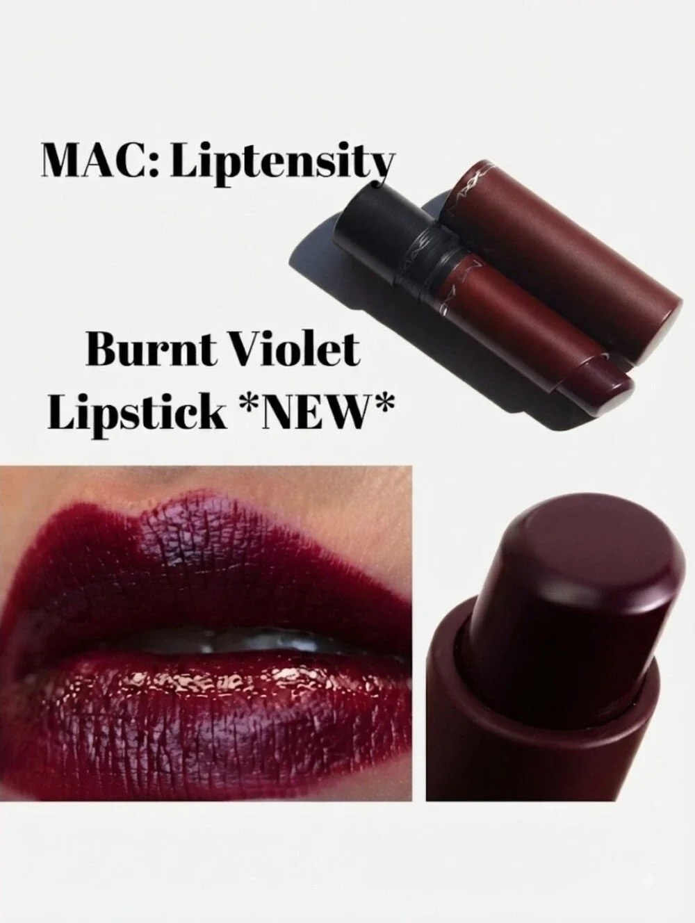 MAC Liptensity Lipstick Burnt Violet ☆RARE☆